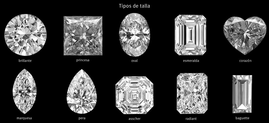 tipos de talla de diamantes